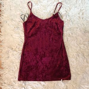 Velvet red dress